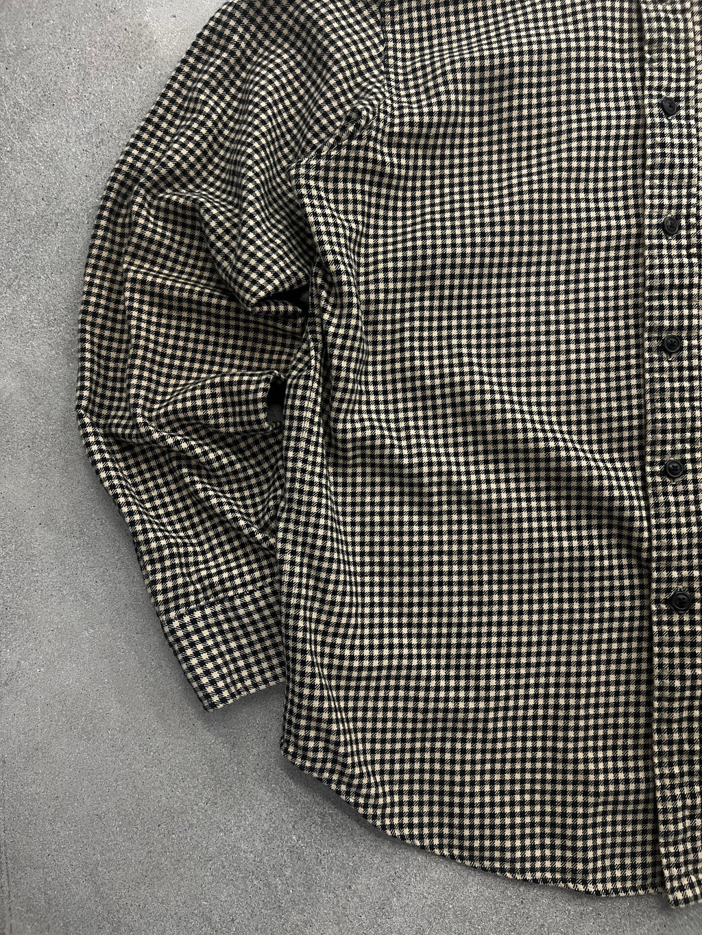 Polo By Ralph Lauren Suede-Patch Plaid Shirt - L