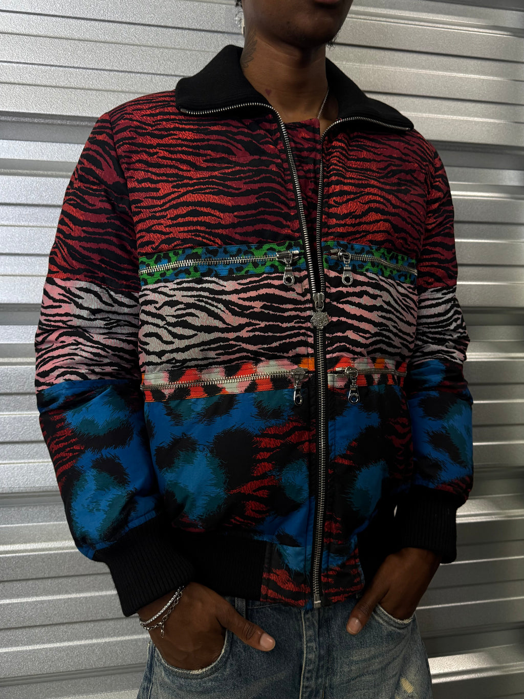 Kenzo x H&M Zebra Print Down Jacket - L