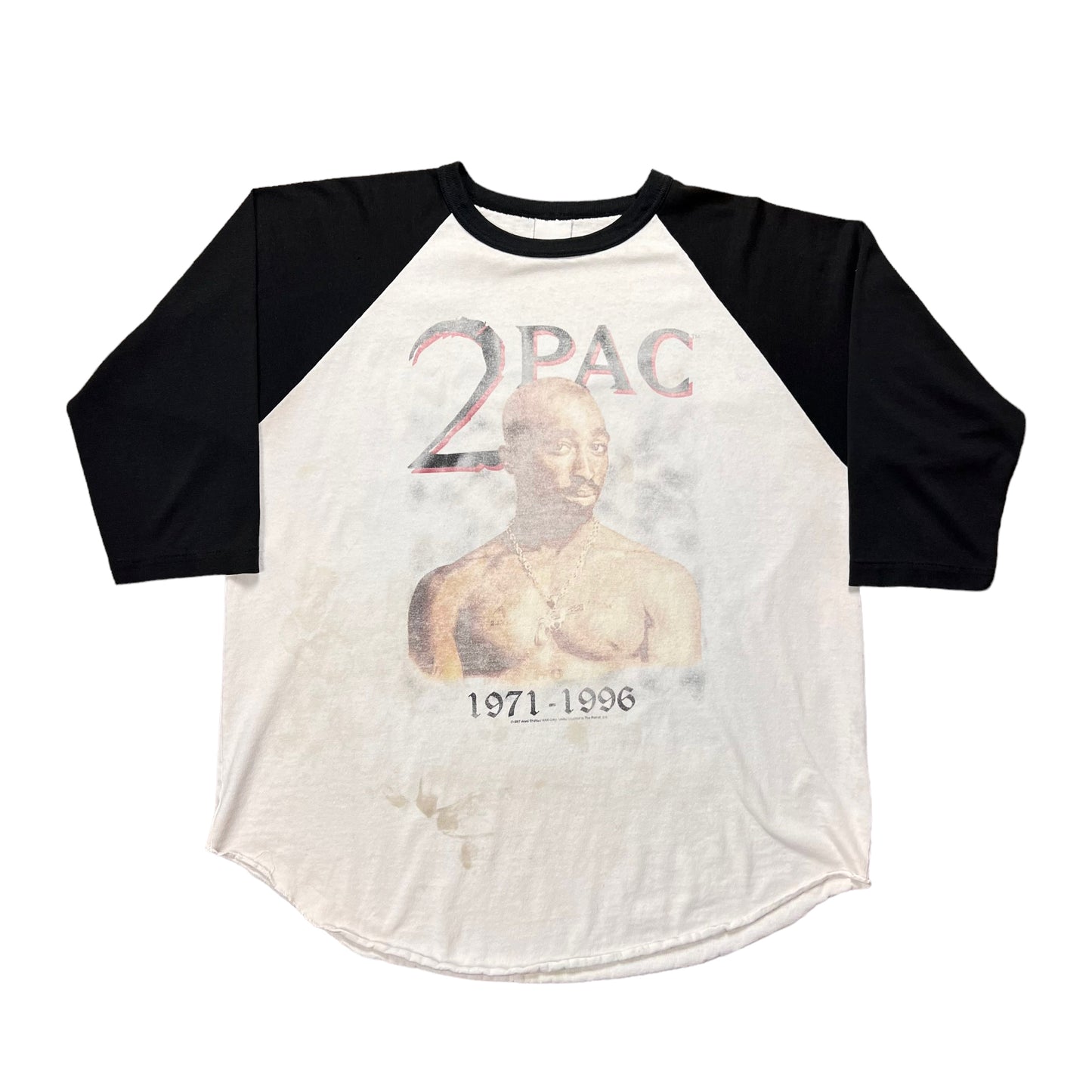 1997 2Pac Memorial Baseball T-shirt - XL