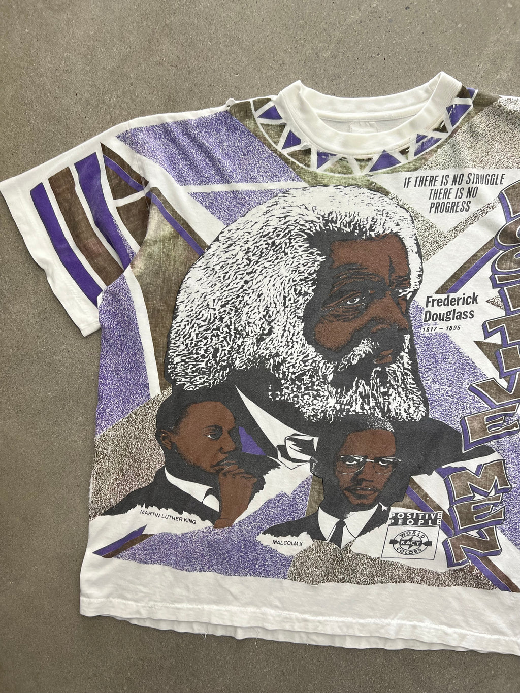 Kacy World Colors Positive Black Men History T-Shirt - XL