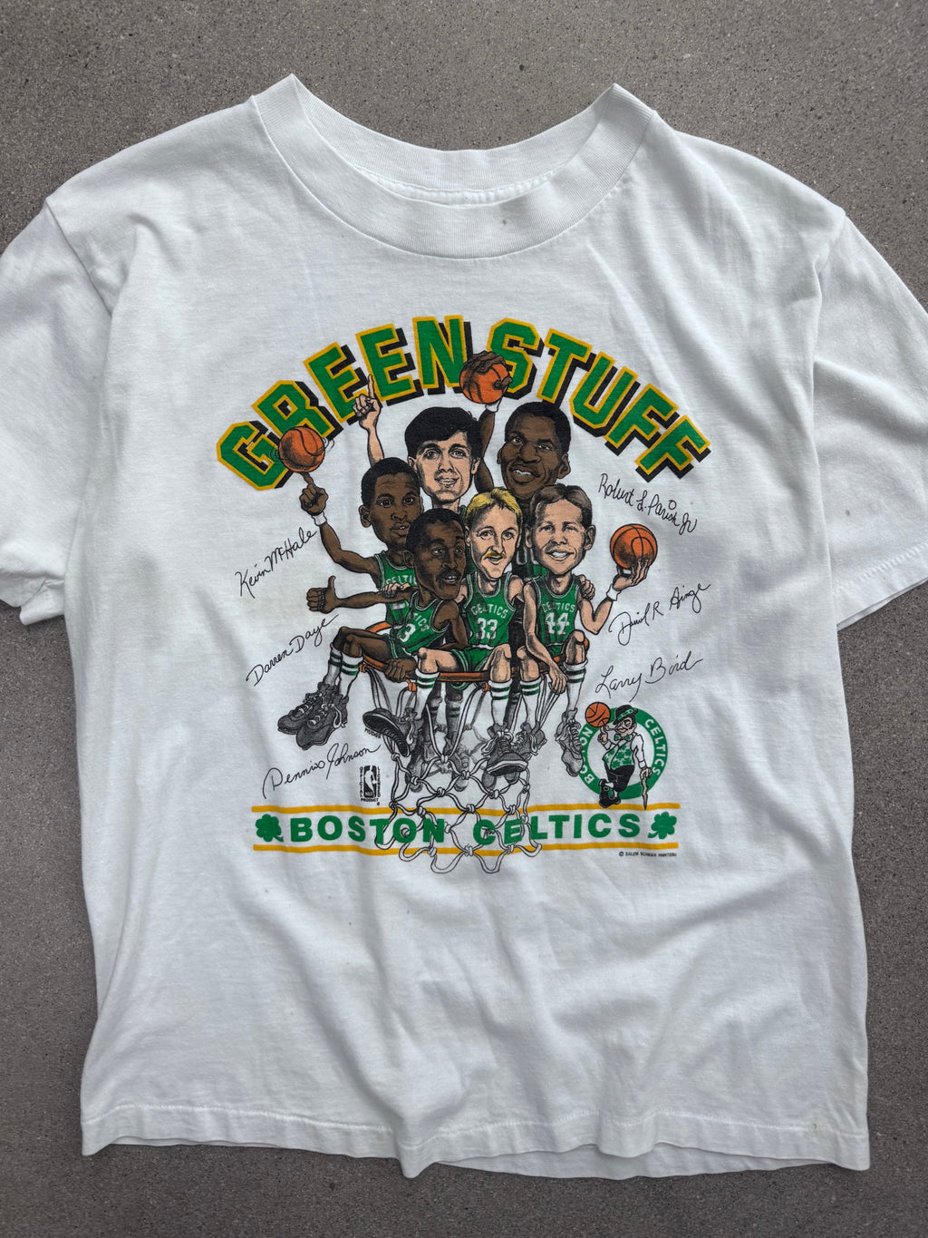Salem Sportswear Boston Celtics Green Stuff NBA T-Shirt - M