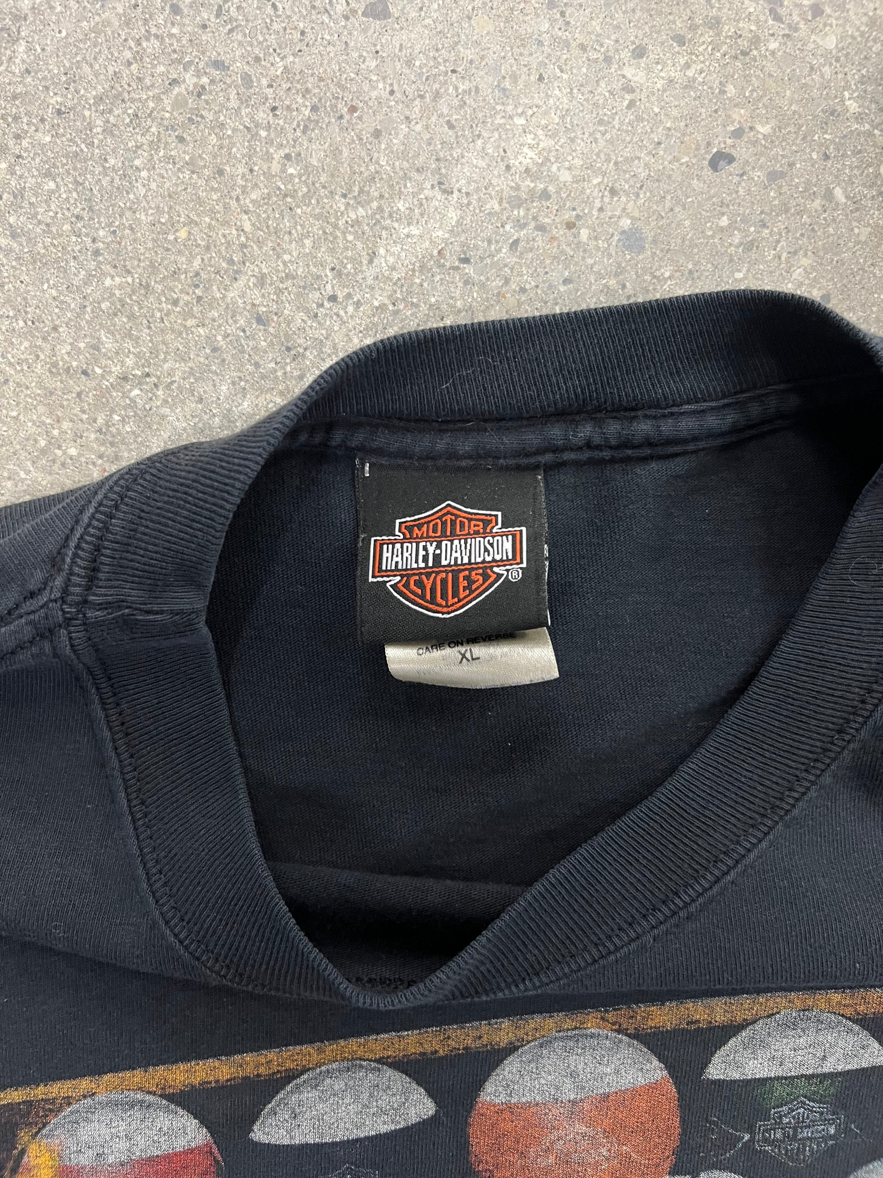 2006 Harley-Davidson Flame 8 Ball Long Sleeve Shirt - XL