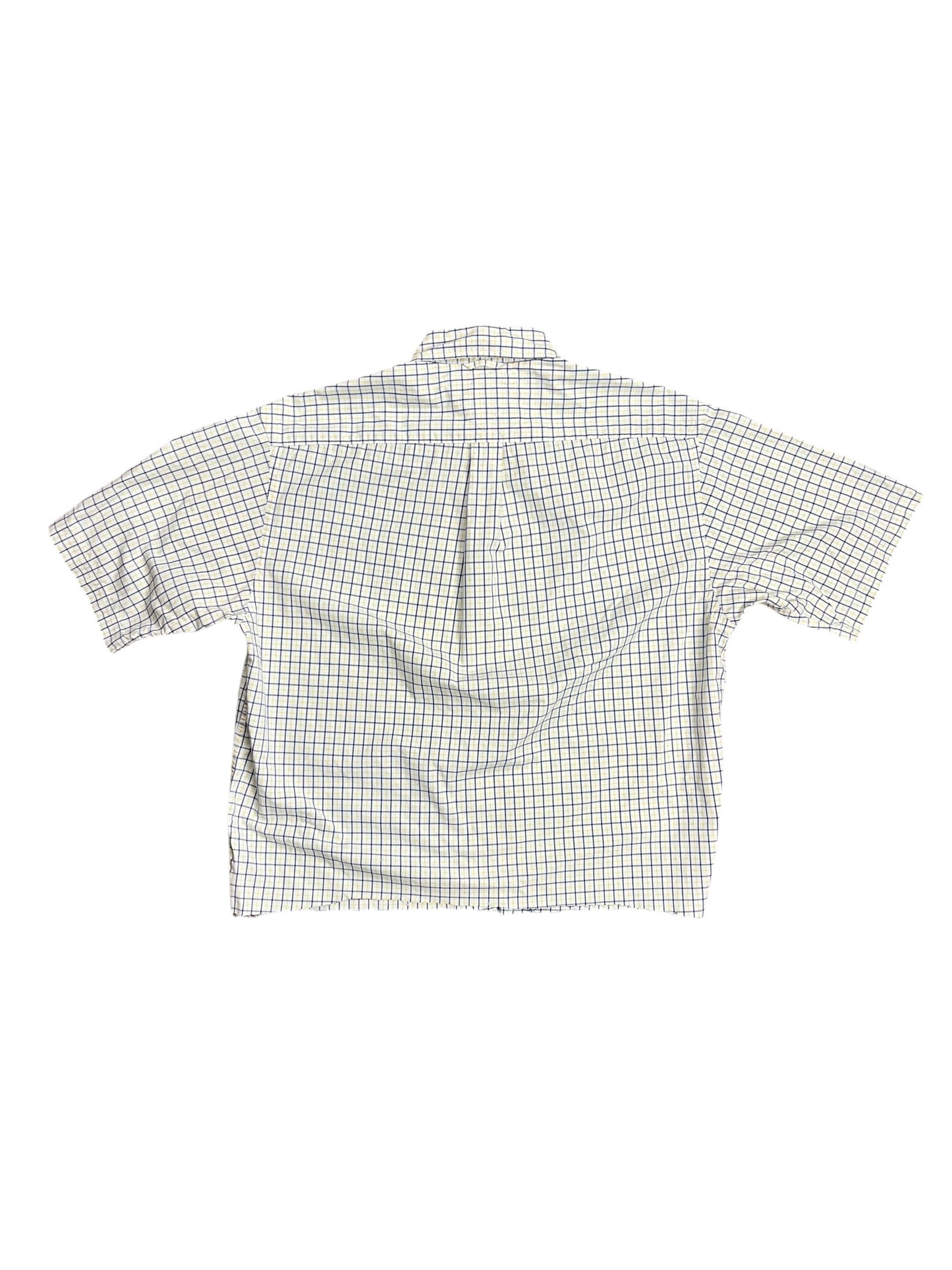 Tommy Hilfiger Boxy Yellow Checkered Polo Shirt - M