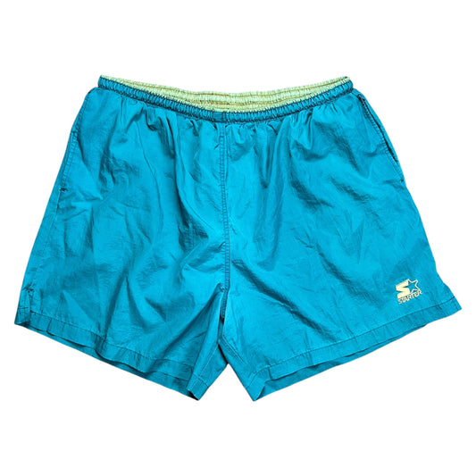 Starter Green Nylon Running Shorts - XL