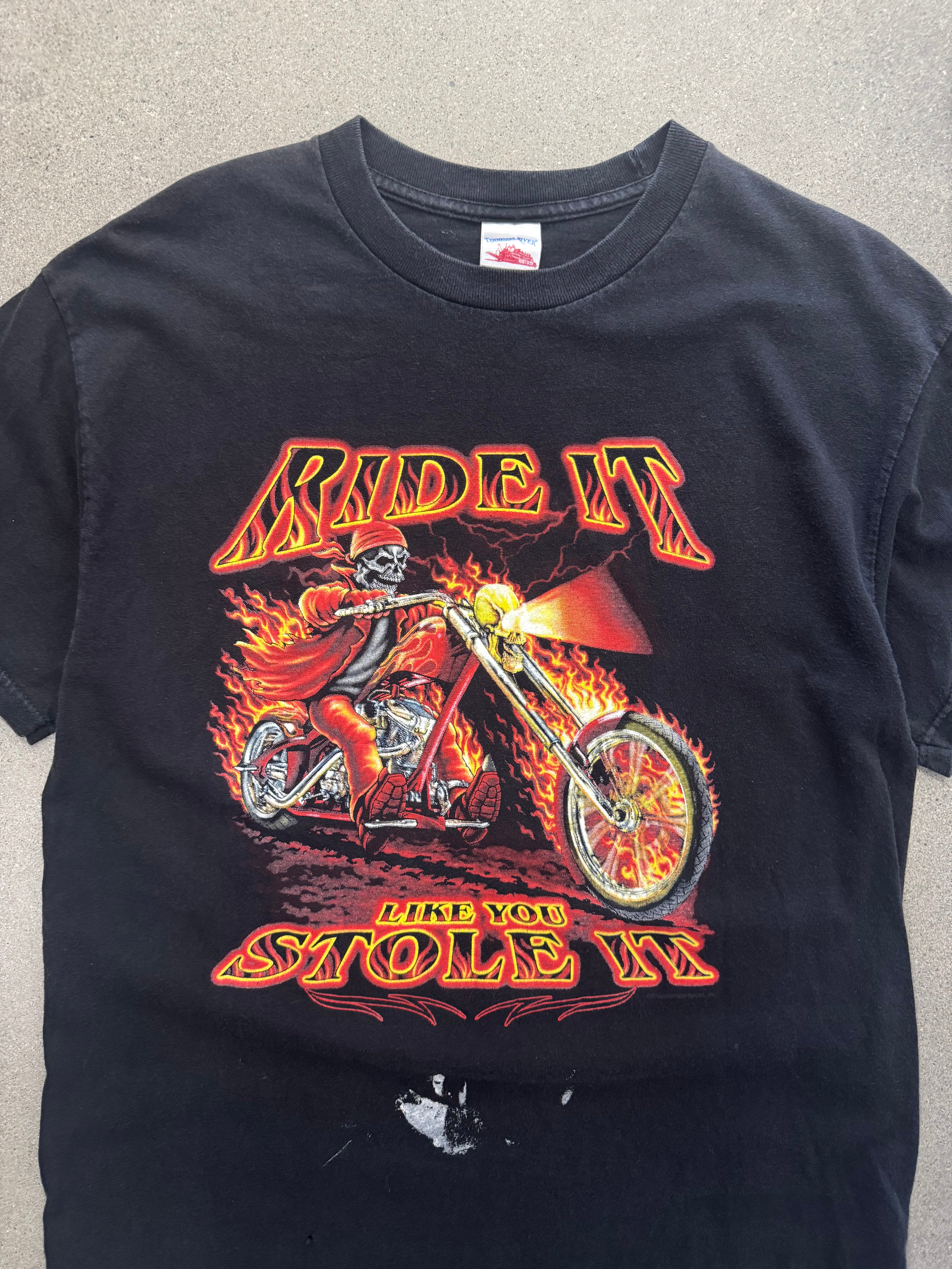 Ride It Like You Stole It Biker T-Shirt - L
