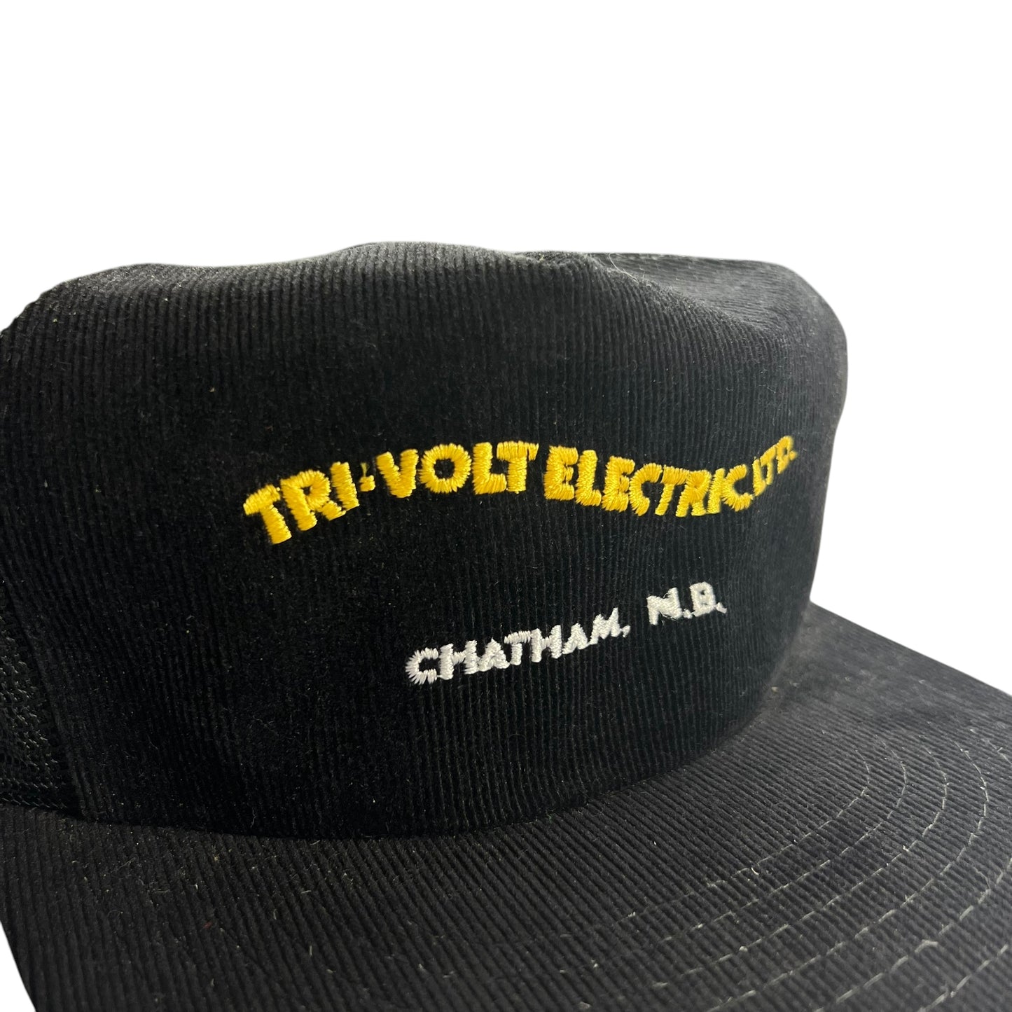 Black Tri-Volt Electric Corduroy Trucker Hat