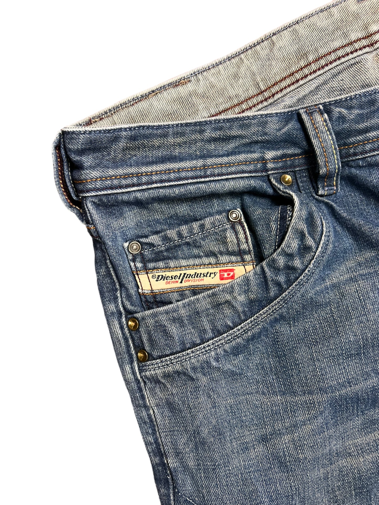 Diesel Double Layered Medium Wash Jeans - 36"