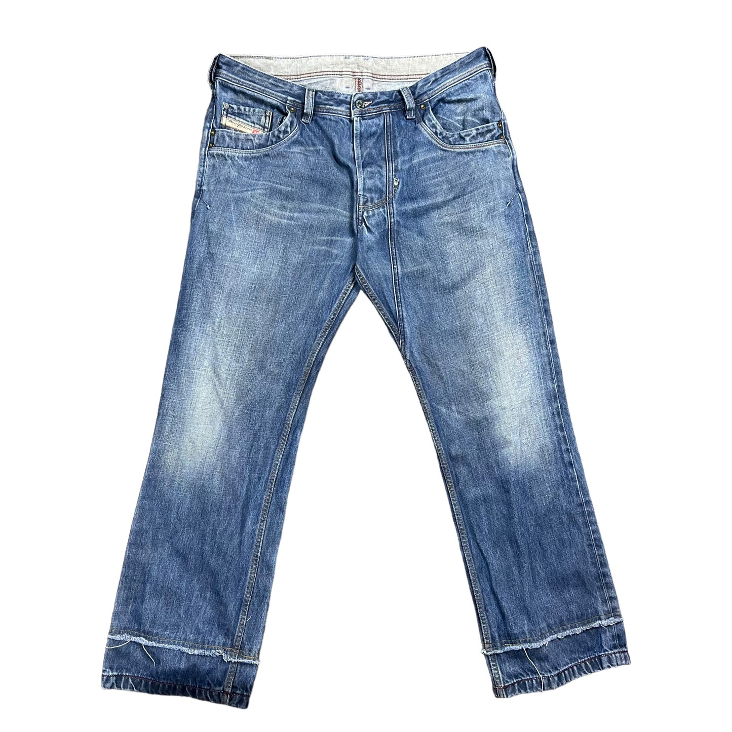 Diesel Double Layered Medium Wash Jeans - 36"