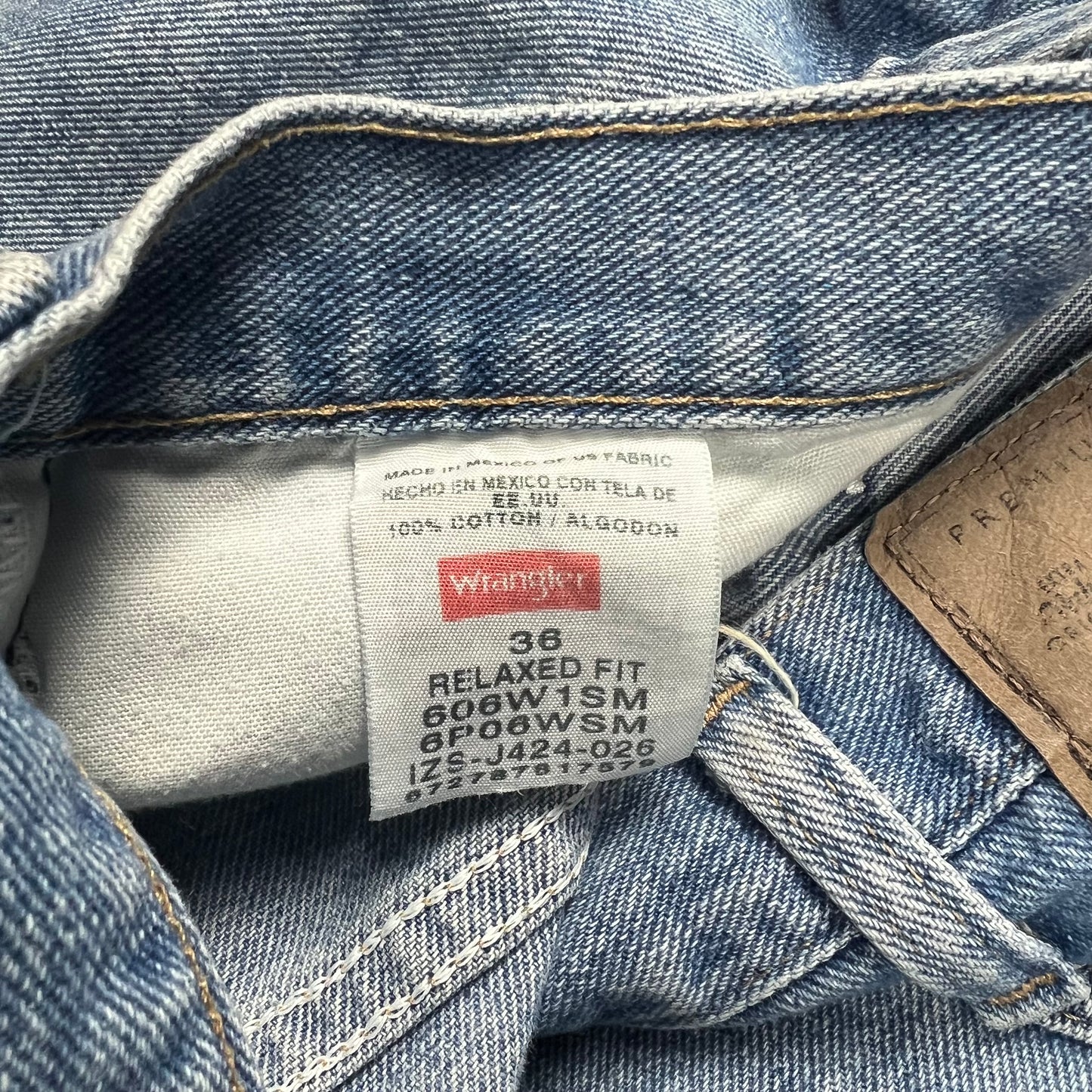 Wrangler Faded Light Wash Baggy Jean Shorts - 36"