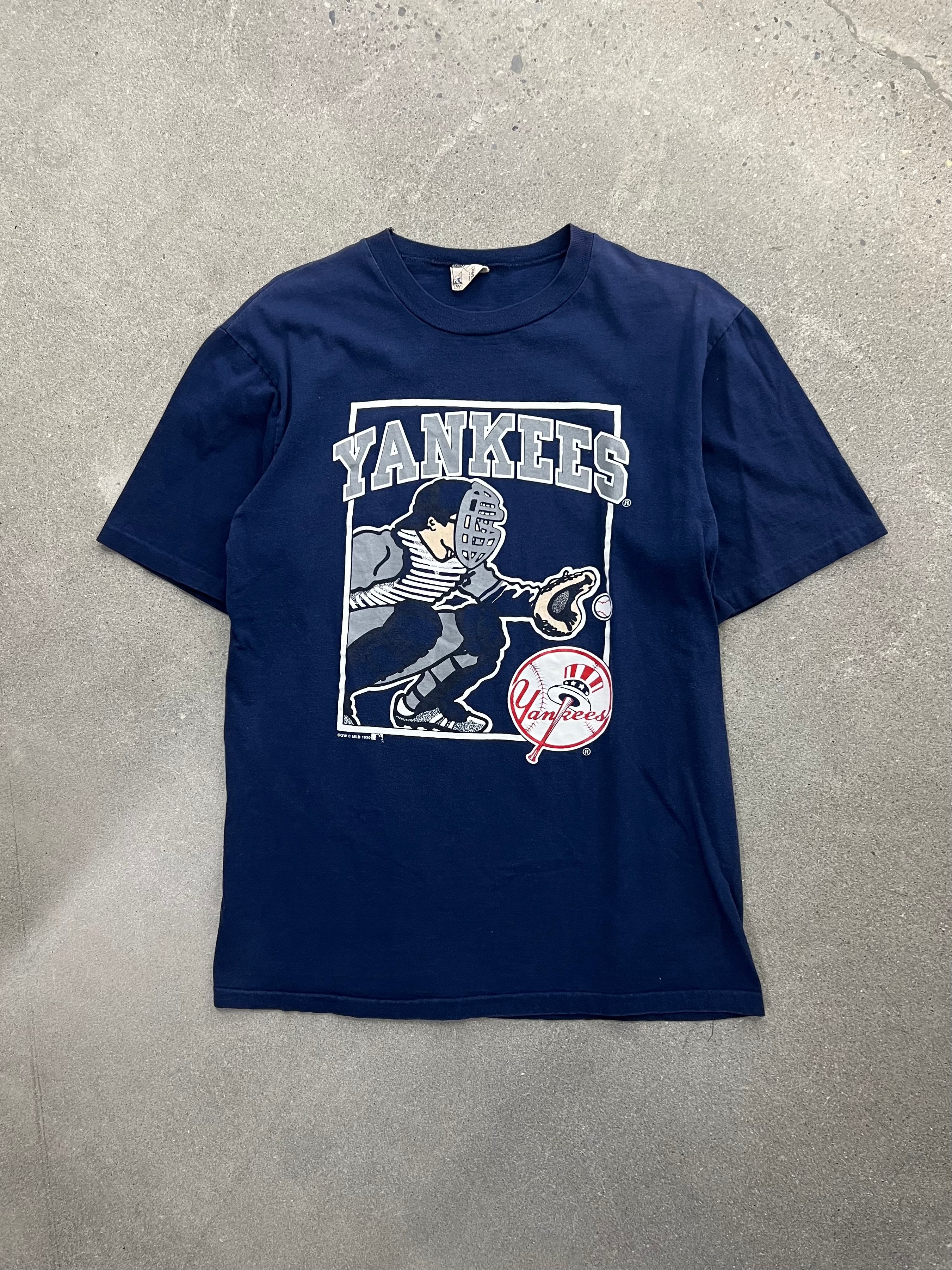 1990 New York Yankees MLB Catcher T-Shirt - L