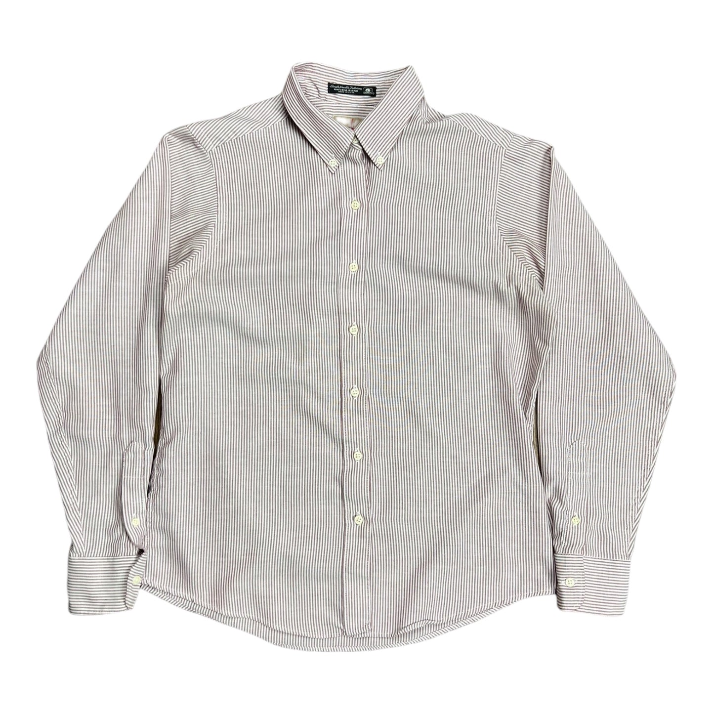 J. Crew Red Striped Button-up Shirt - M