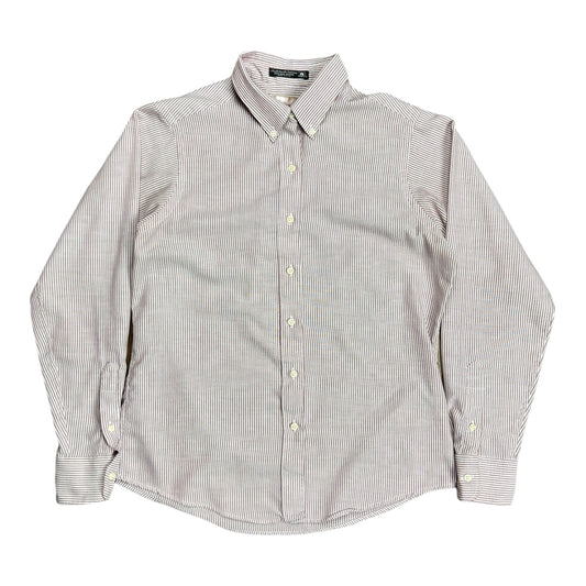 J. Crew Red Striped Button-up Shirt - M