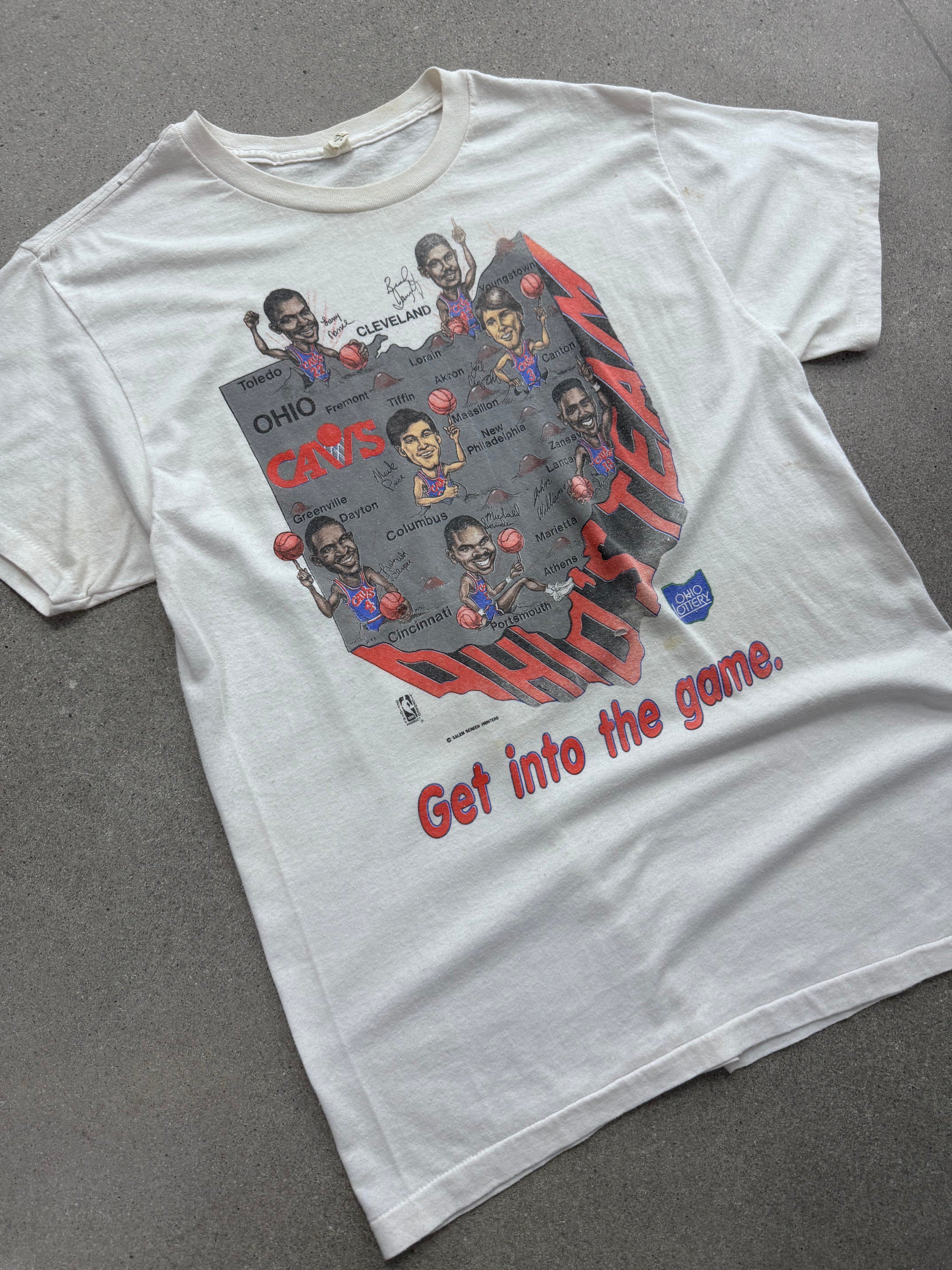 1988 Salem Sportswear Cleveland Cavaliers Get Into The Game NBA T-Shirt – XL