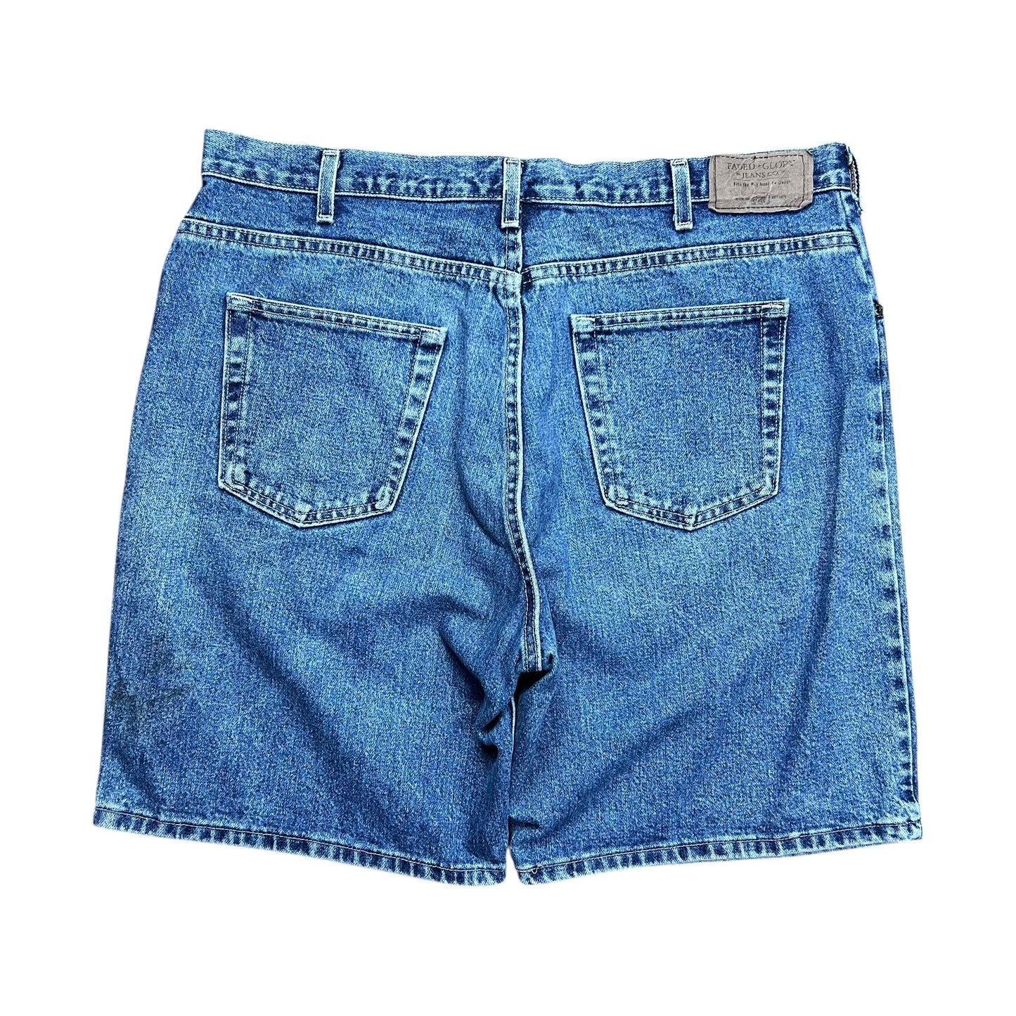 Faded Glory Faded Blue Baggy Jean Shorts - 38"