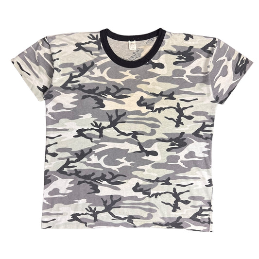 Black & White Army Camo T-shirt - L
