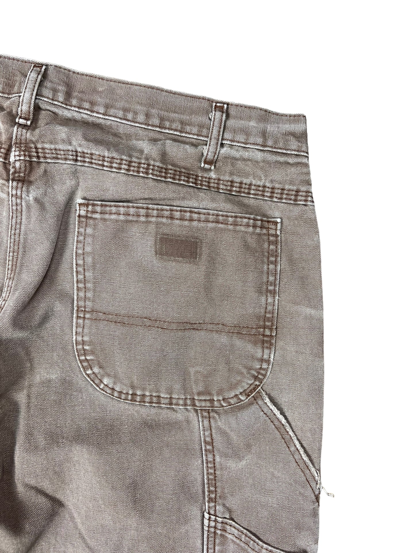 Dickies Faded & Distressed Brown Carpenter Pants - 34"