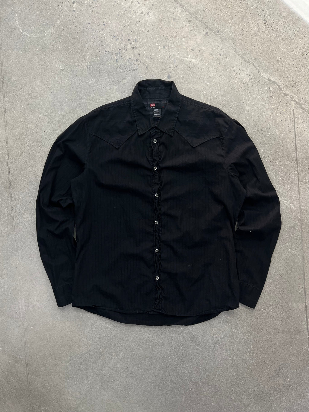 Diesel Pearl Snap Button-Up Shirt - XL