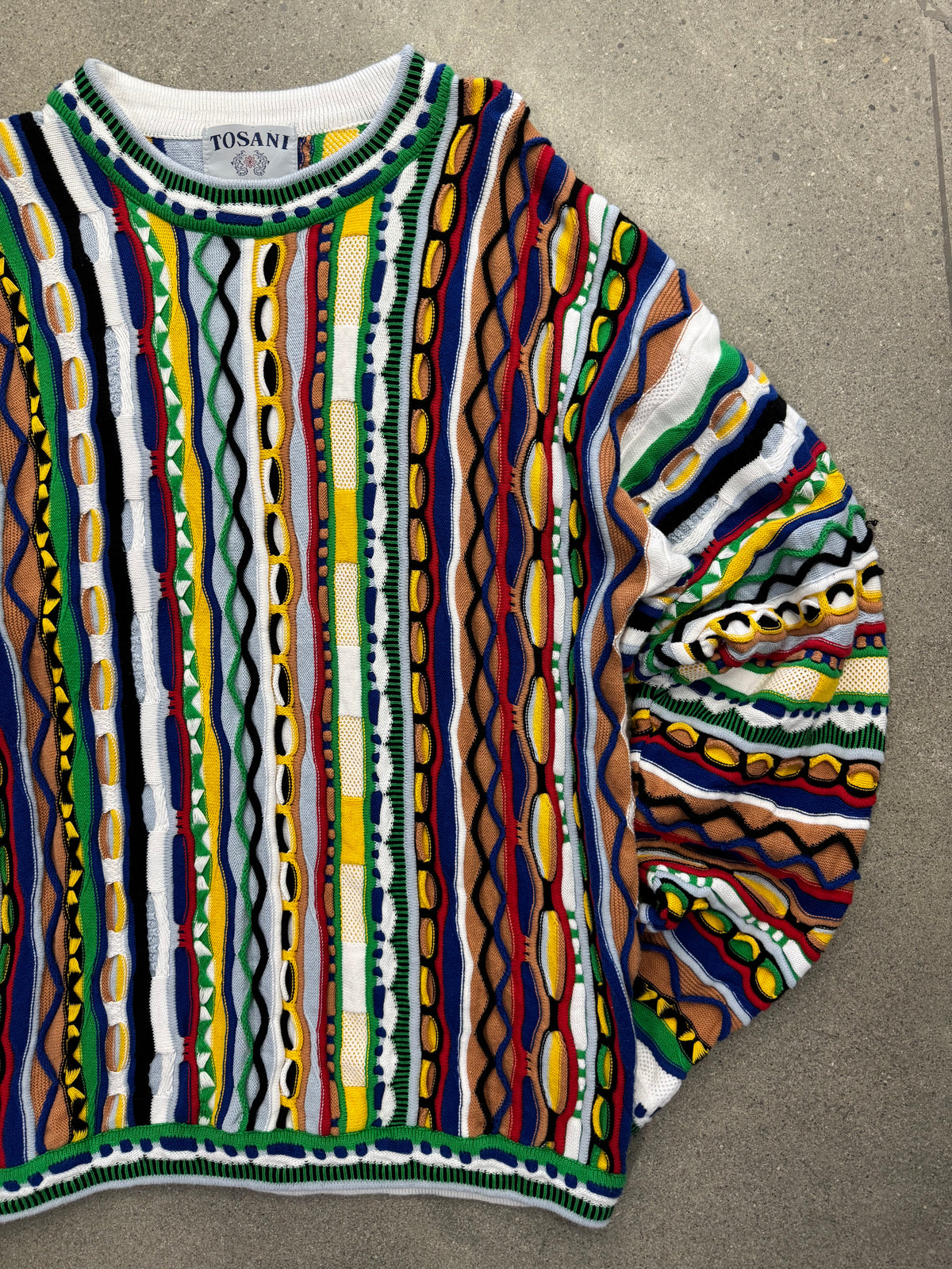 Tosani 3D Cable Knit Sweater - L