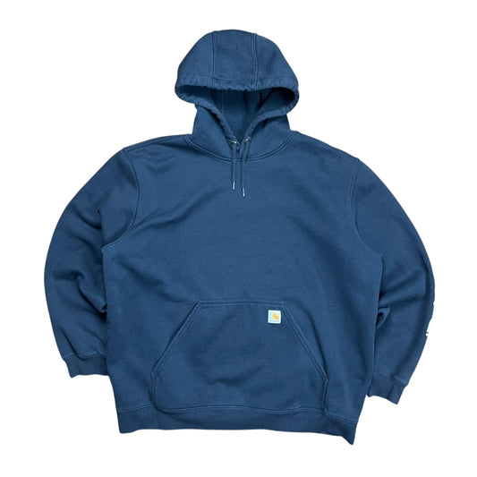 Carhartt Loose Fit Navy Spellout Hoodie - XXL