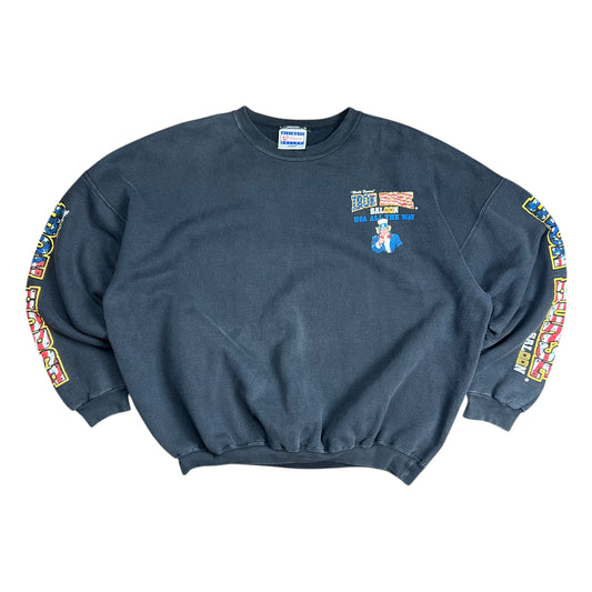 2001 Faded Iron Horse Sept 11th Tribute Crewneck - XL