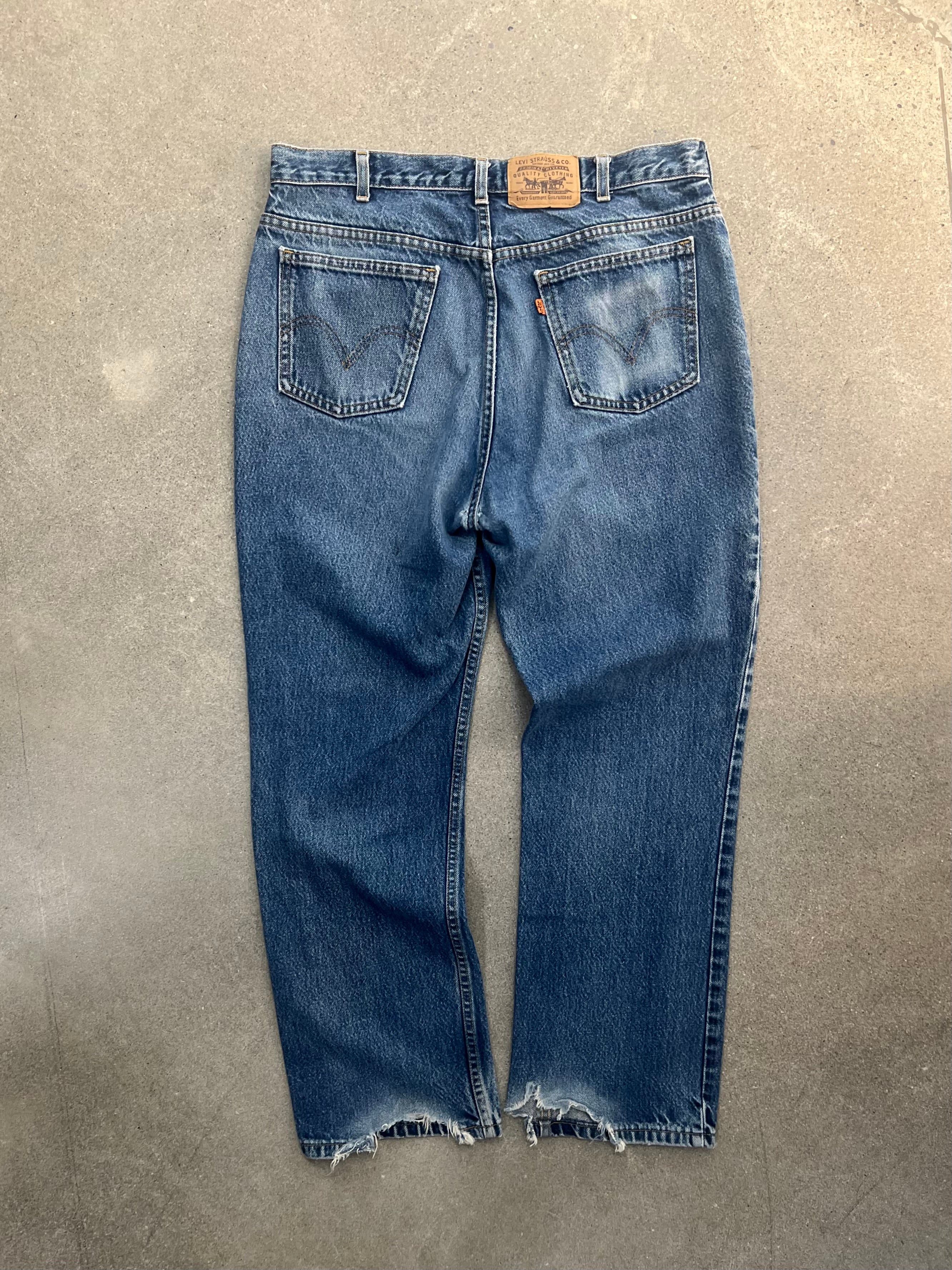 Faded Levi's Orange Tab Jeans - 34"