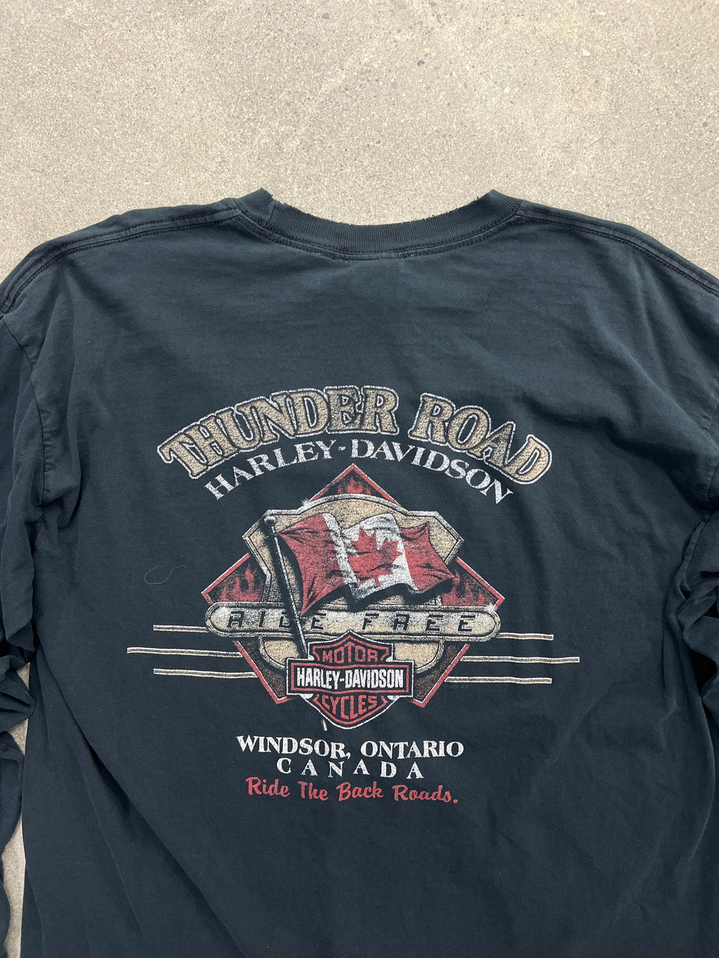 2005 Harley-Davidson Skull Long Sleeve Shirt - XL