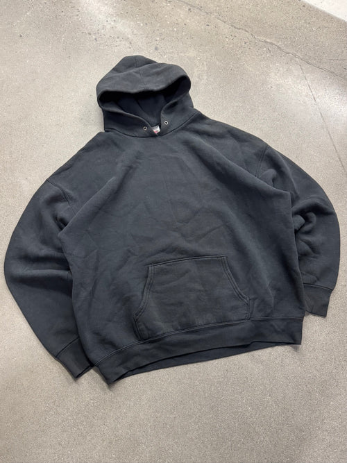 Faded Fruit of the Loom Blank Pullover Hoodie - XL