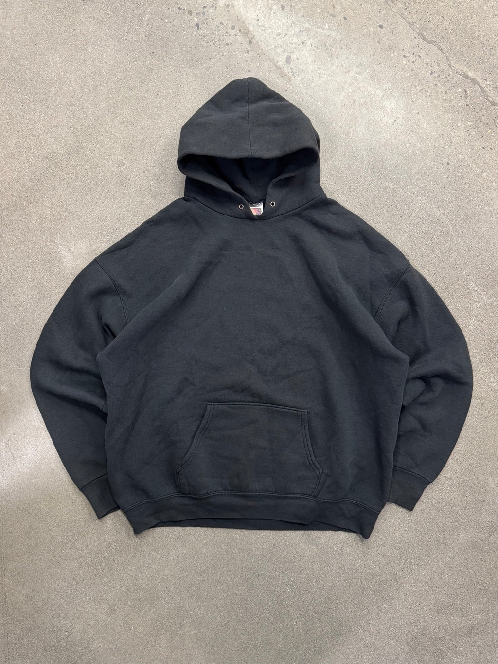 Faded Fruit of the Loom Blank Pullover Hoodie - XL