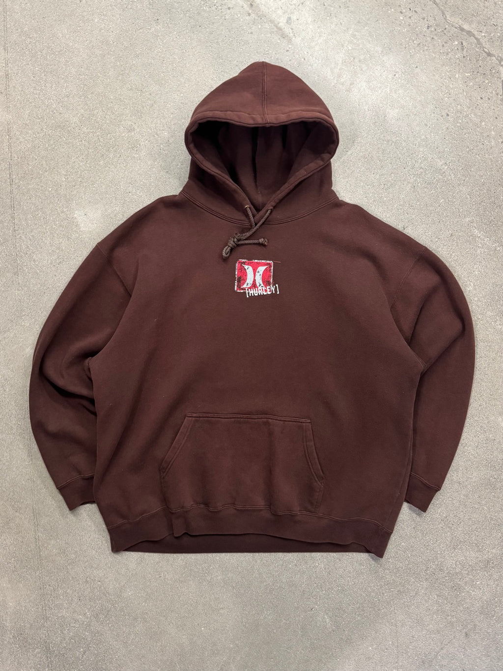 Faded Hurley Logo Pullover Hoodie - XL