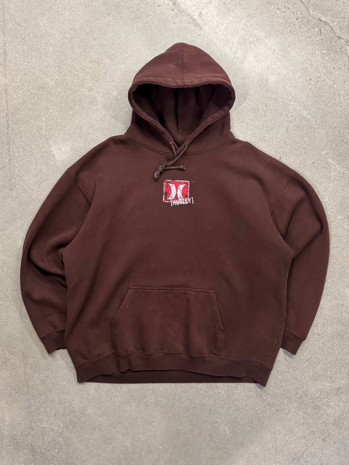 Faded Hurley Logo Pullover Hoodie - XL