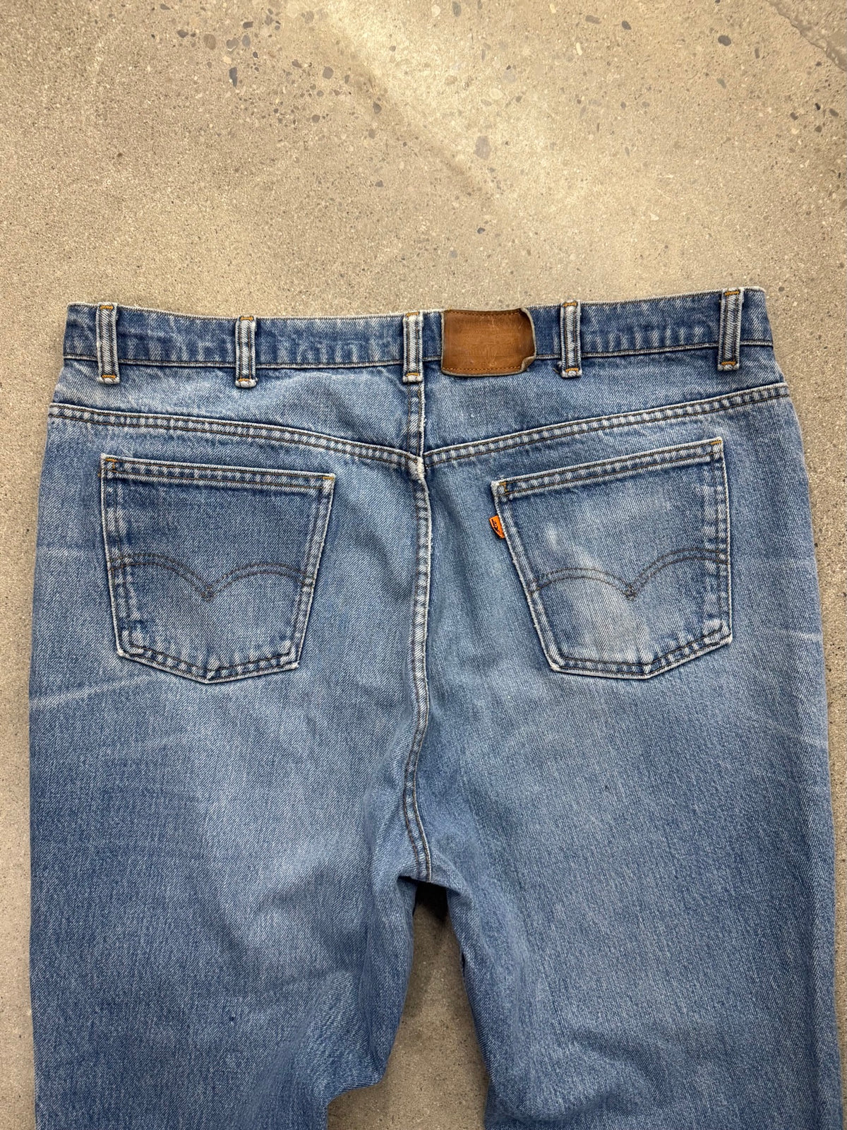 Faded Levi's 619 Orange Tab Jeans - 40"
