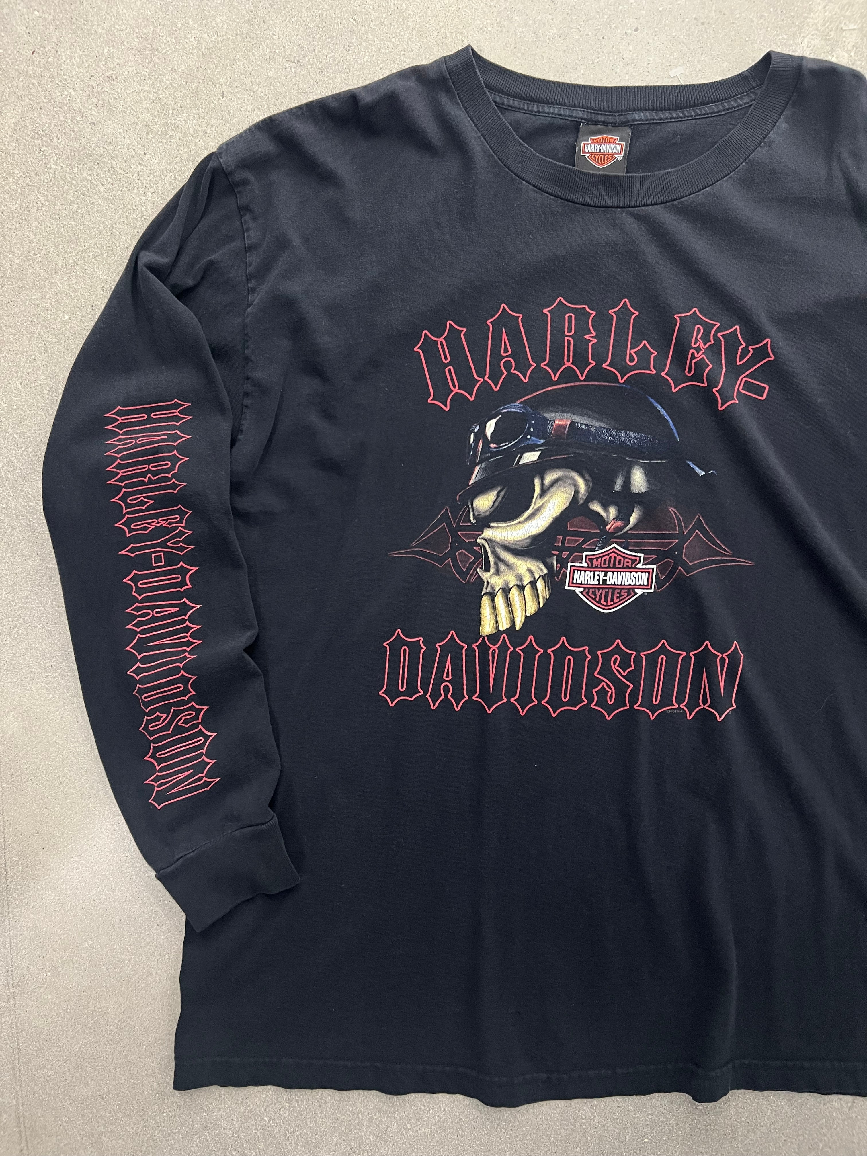 2008 Harley-Davidson Skull Rider Long Sleeve Shirt - XXXL
