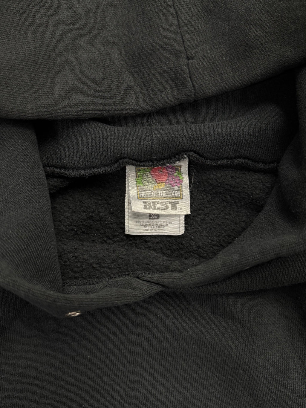 Faded Fruit of the Loom Blank Pullover Hoodie - XL