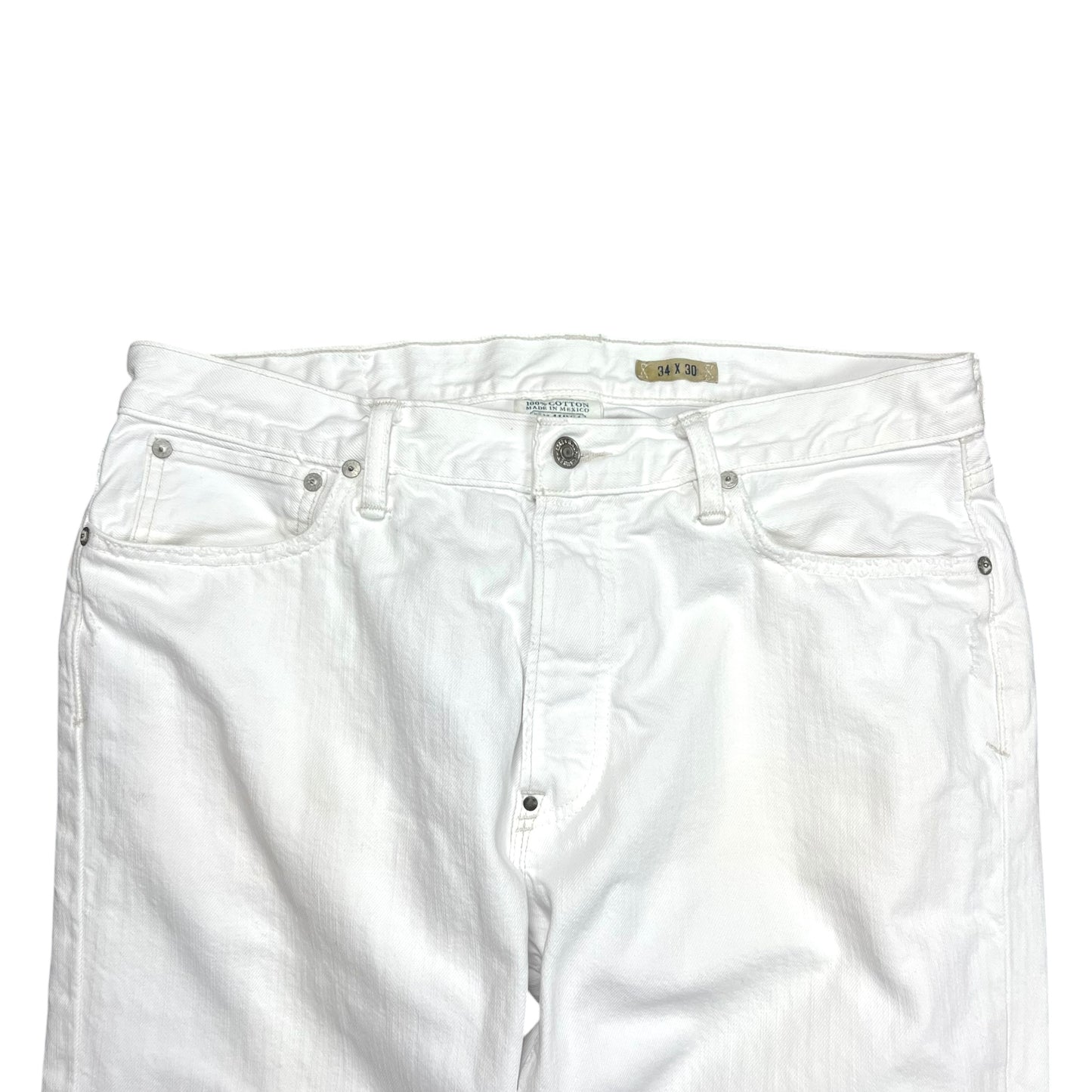 Polo Ralph Lauren White Bootcut Destino Jeans - 34"