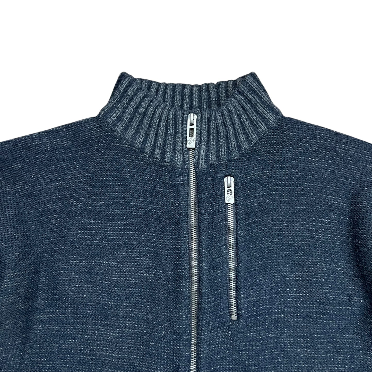 Point Zero Ripped & Striped Sweater - L