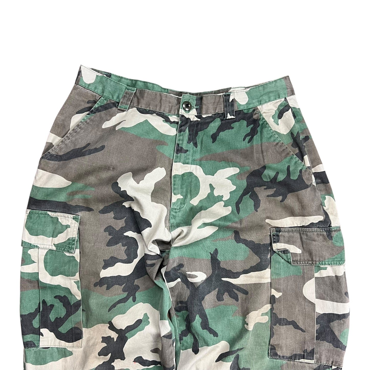Eddie Domani Faded Woodland Camo Cargo Pants - 34"