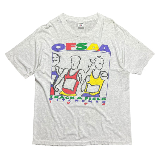 1994 Distressed Kitchener Track & Field OFSAA T-shirt - XL