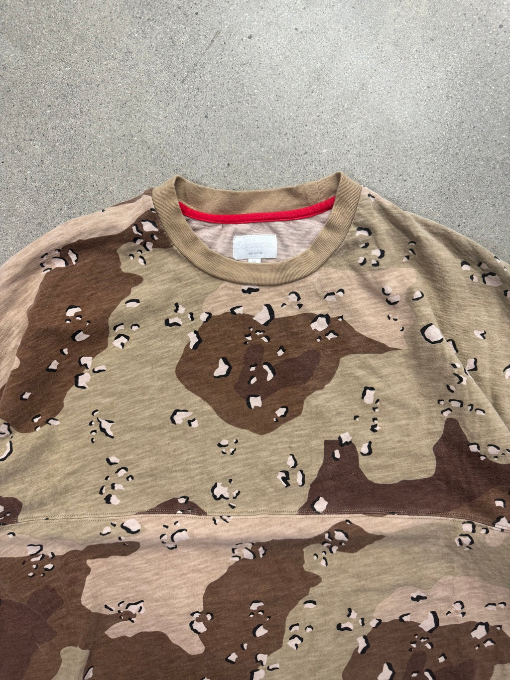 Supreme Desert Camo Long Sleeve Jersey Knit Shirt - XL