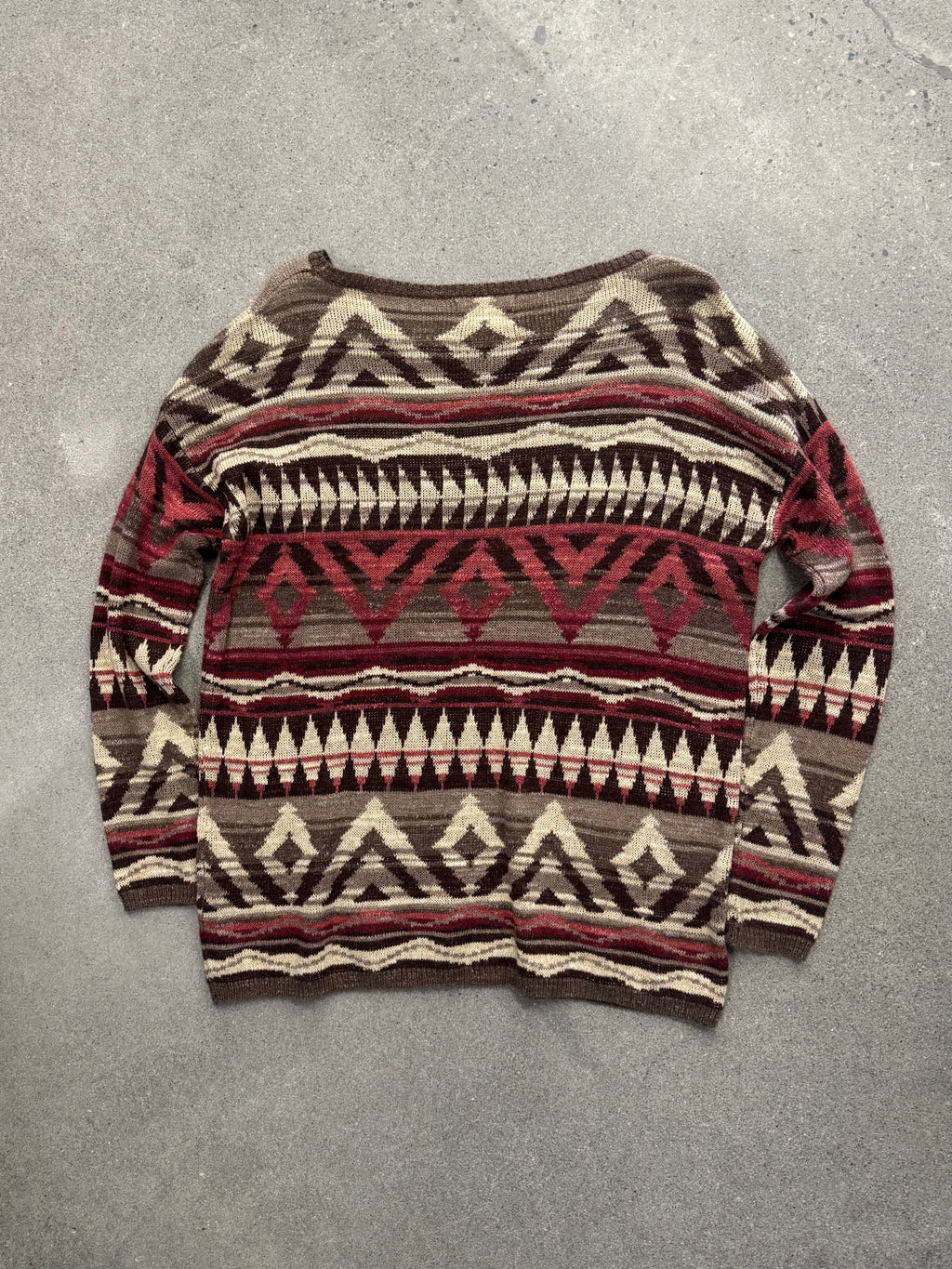 Denim & Supply Ralph Lauren Southwestern Henley Knit Sweater - M