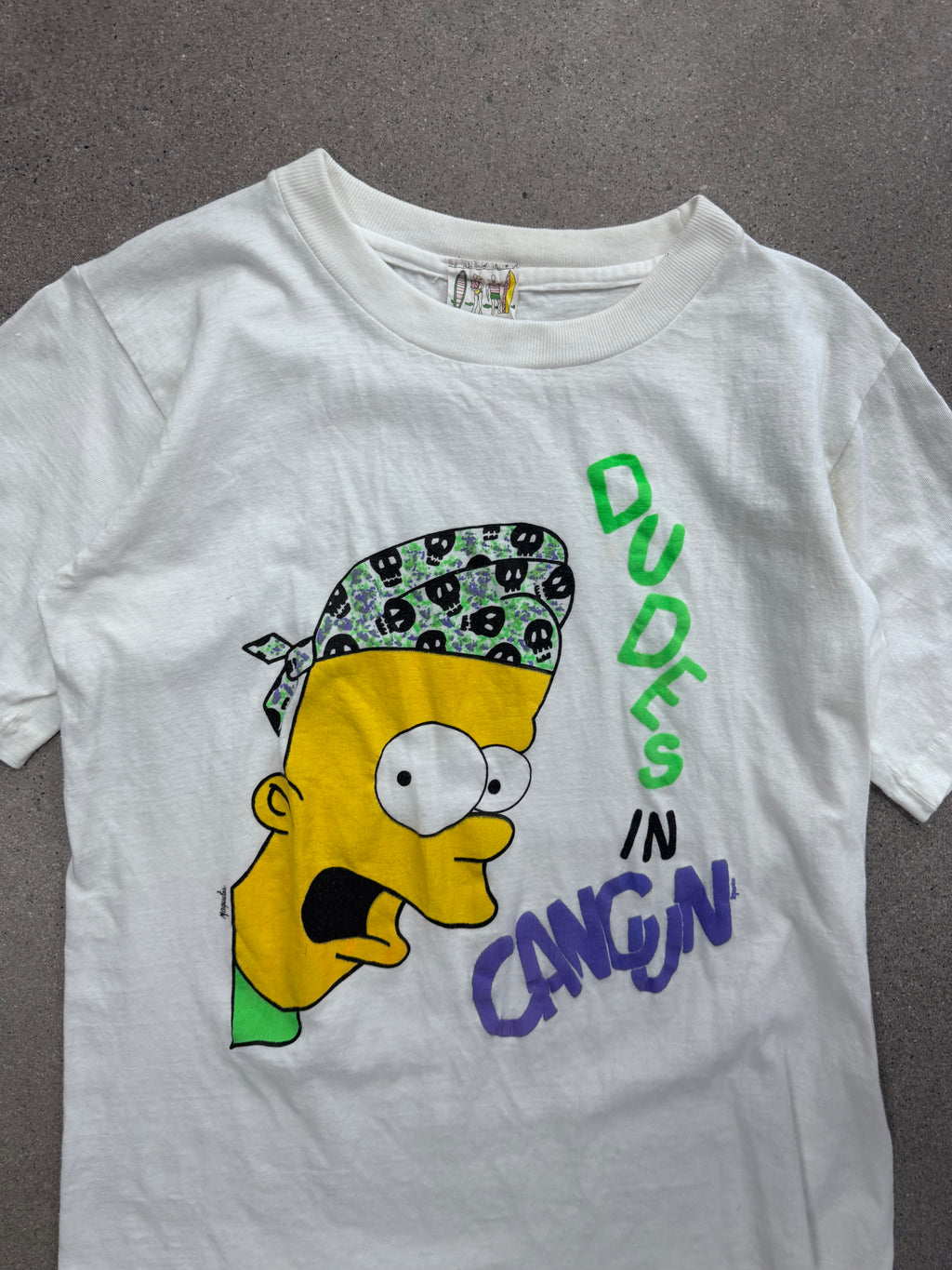 Bart Simpson Dudes in Cancun Vacation T-Shirt - S