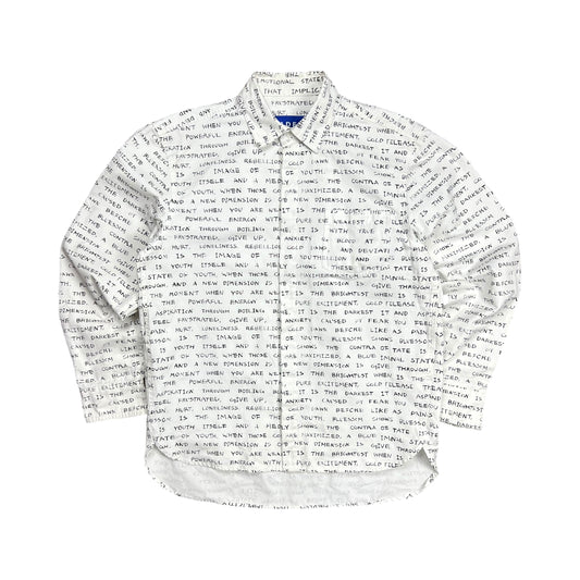 ADER Error Text Print Button-up Shirt - M