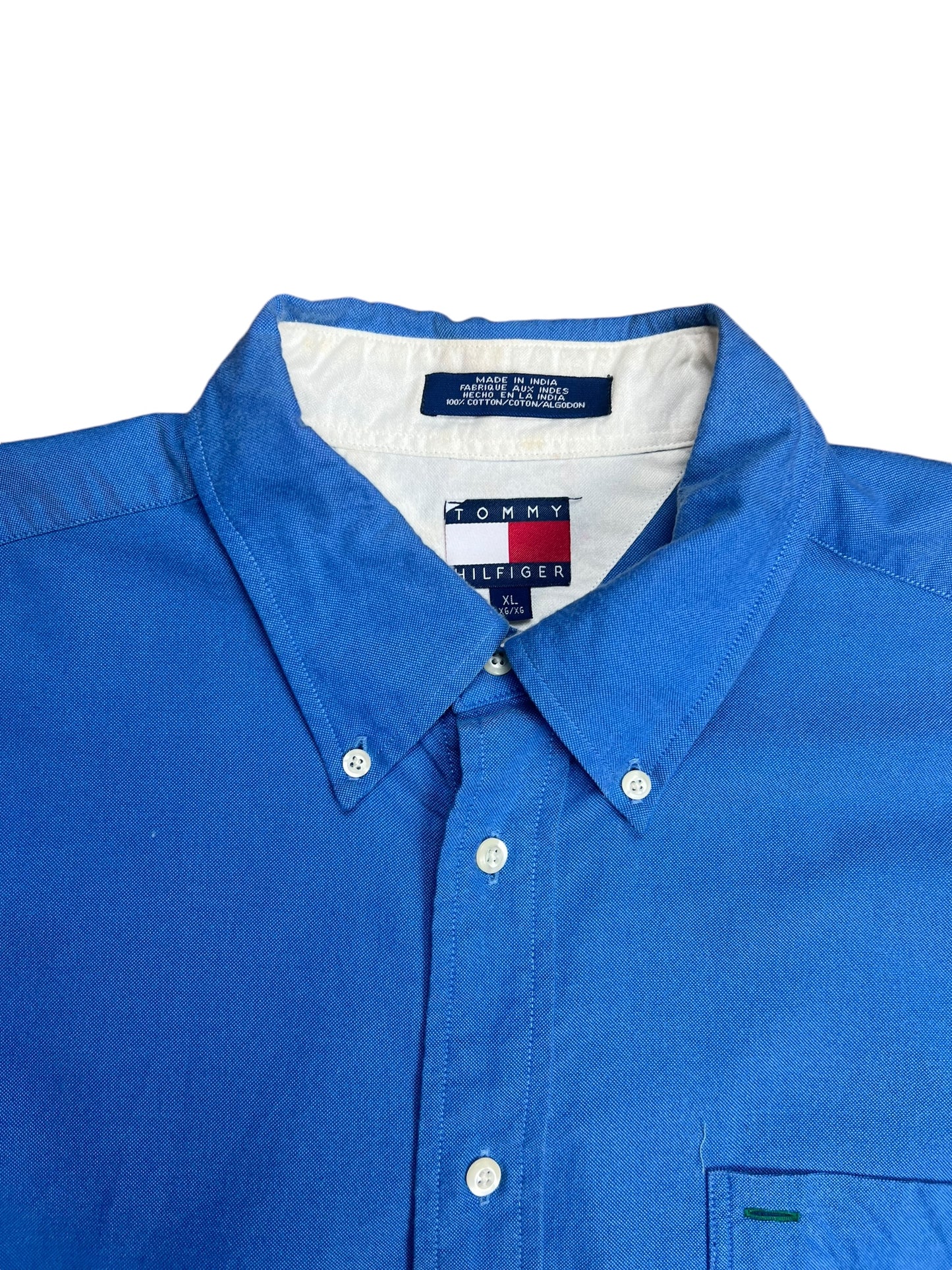 Tommy Hilfiger Boxy Blue Button-up Shirt - XL