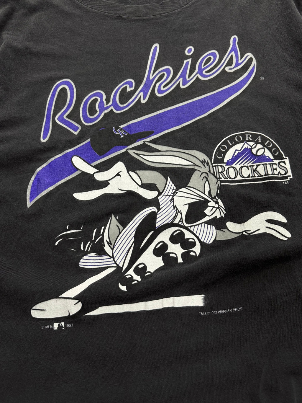 1993 Colorado Rockies Bugs Bunny T-Shirt - L