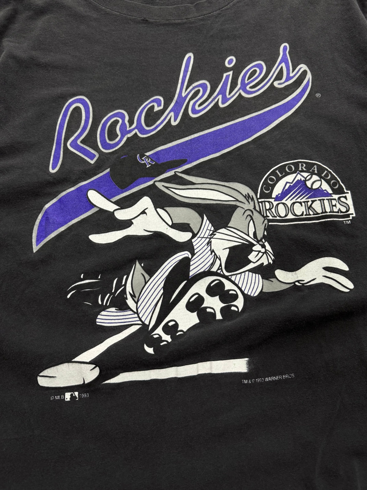 1993 Colorado Rockies Bugs Bunny T-Shirt - L
