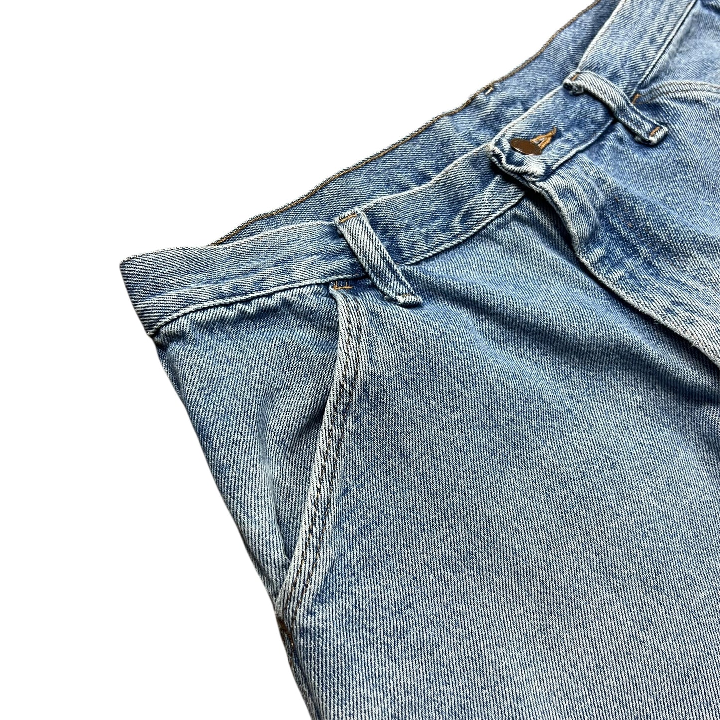 Rustler Faded Light Wash Carpenter Jean Shorts - 32"