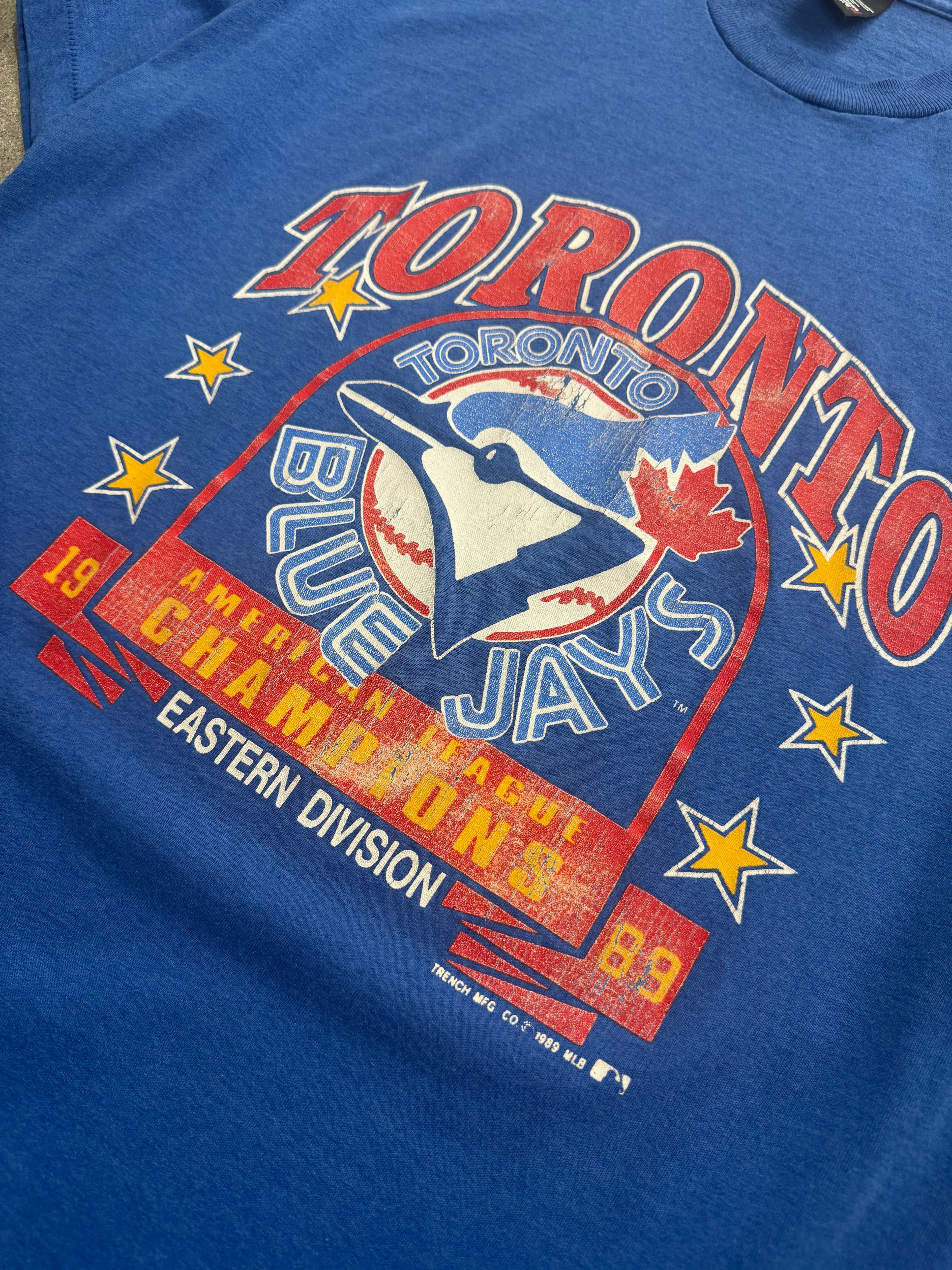 1989 Toronto Blue Jays Eastern Division MLB Champions T-Shirt - L