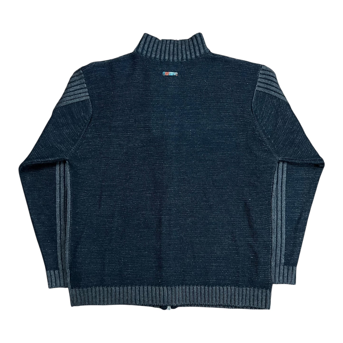 Point Zero Ripped & Striped Sweater - L