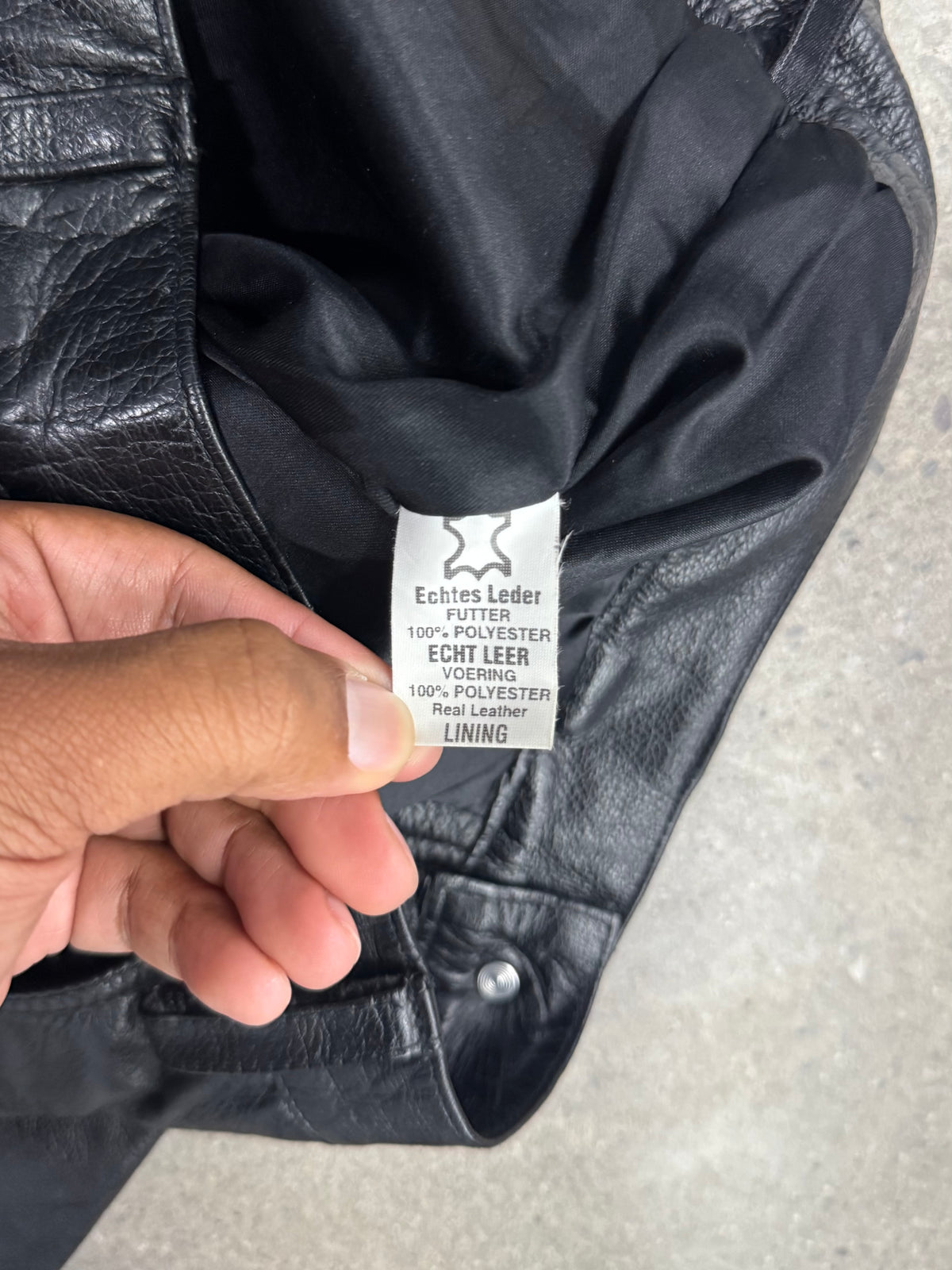 Genuine Leather Biker Pants - 32”