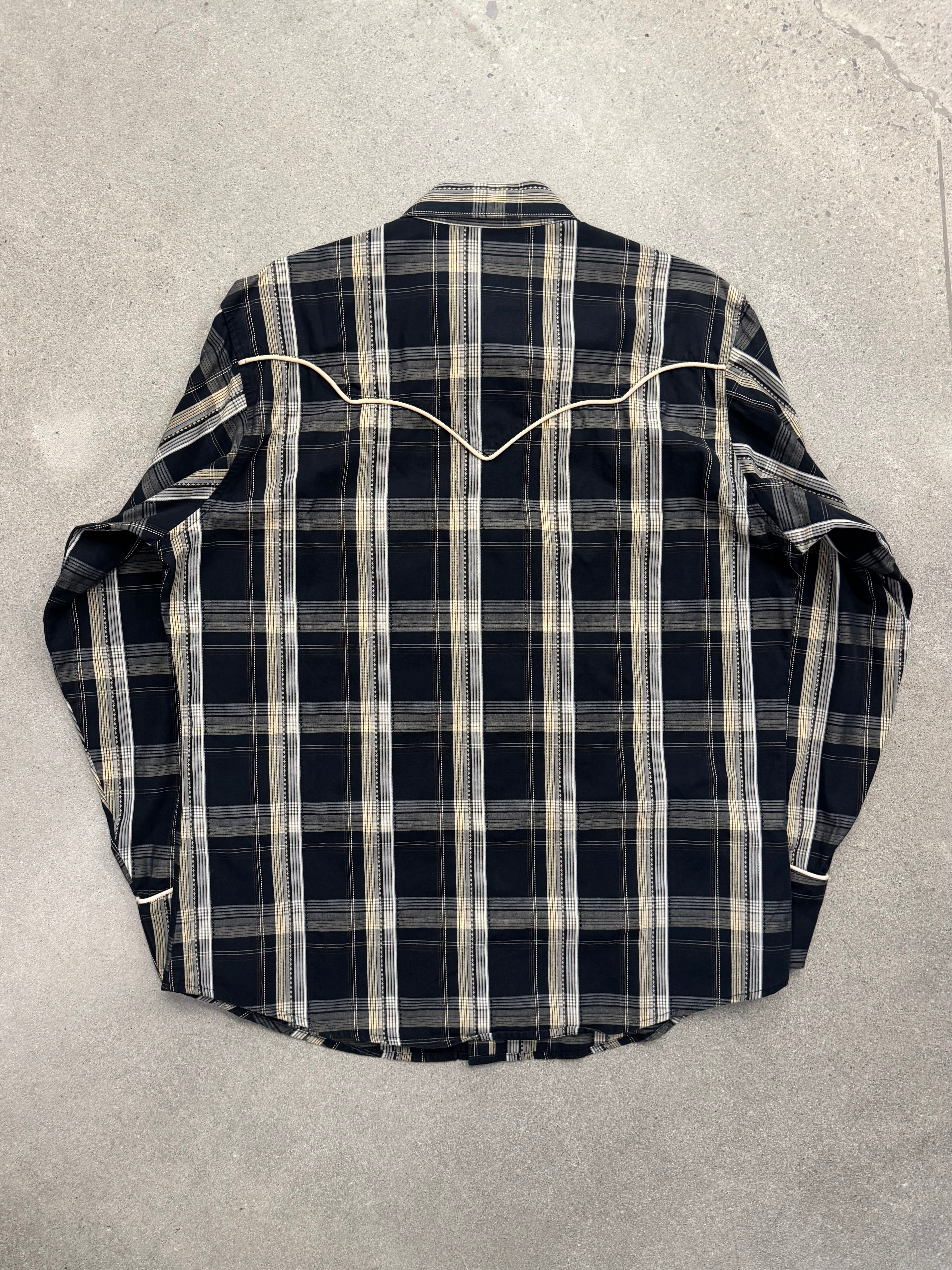 Wrangler Western Smile Pocket Button-Up Cowboy Shirt - XL