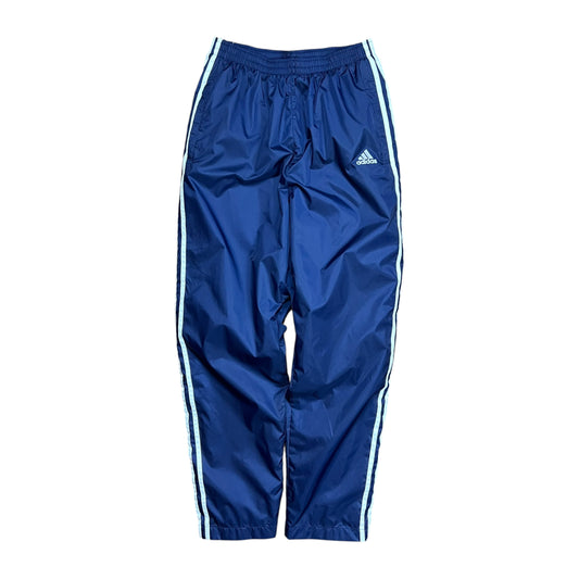 Adidas Navy Nylon Lined Track Pants - S